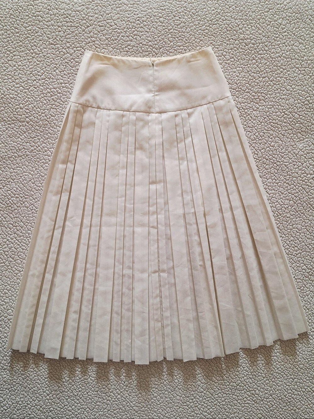 THE ROW Magdita Extended Waistband Pleated Midi Skirt In Ivory US 8 Org $1,470 - Picture 10 of 16